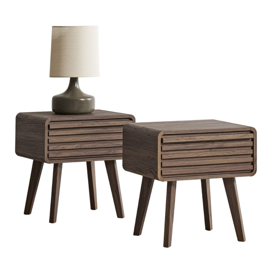 mopio Ensley Nightstand Set of 2 Assembly Instructions Manual