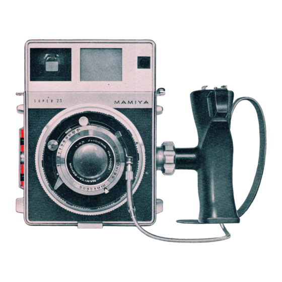 Mamiya PRESS SUPER 23 Instructions Manual