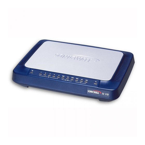 SonicWALL TZ 170 Series Getting Started Manual