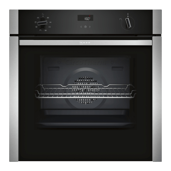NEFF B4ACF1A.0B Built-in Electric Oven Manuals