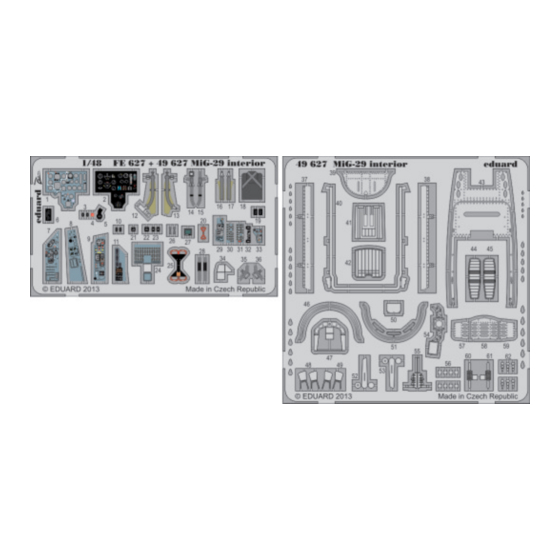 Eduard MiG-29 interior S.A. Manual