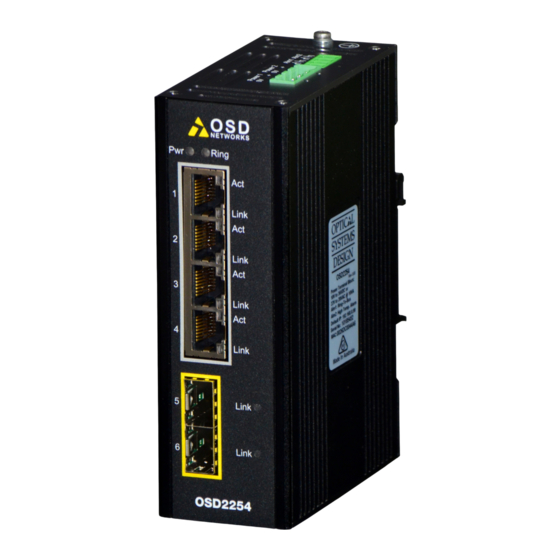 OSD NETWORKS OSD2254E Operator's Manual