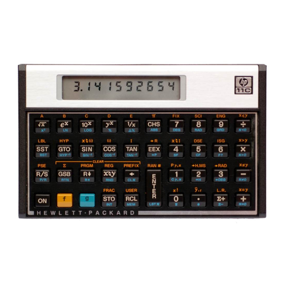 HP -11C Owner's Handbook Manual