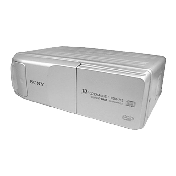 Sony CDX-715 Service Manual