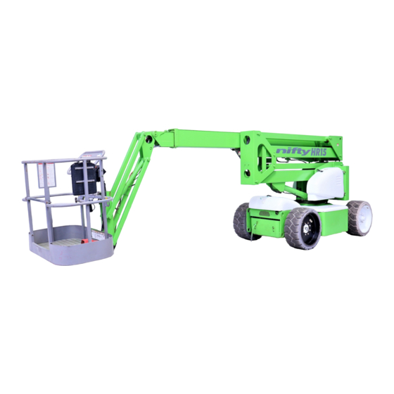 niftylift HR15 Propelled Boom Lift Manuals