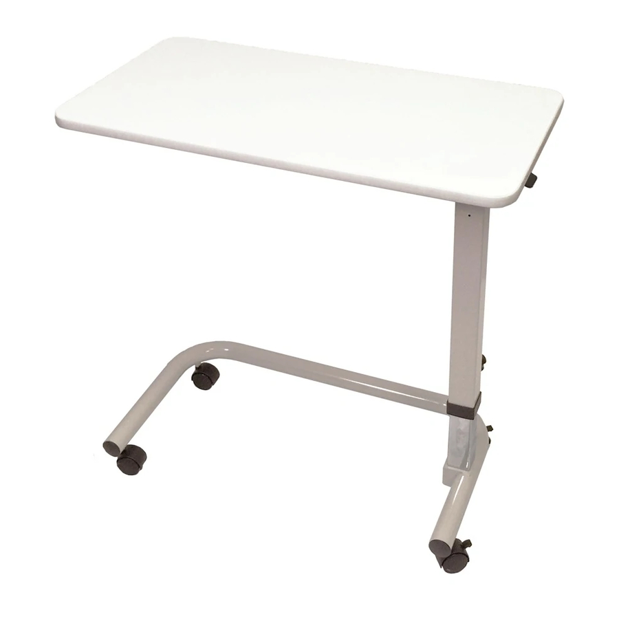 Aspire Overbed Table Setup Manual
