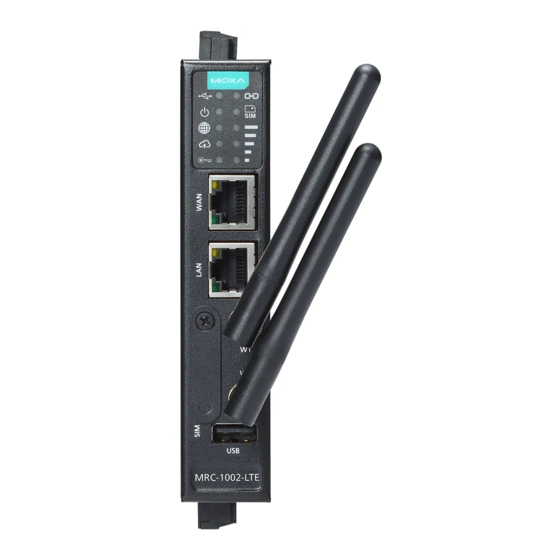 Moxa Technologies MRC-1002 Series Quick Installation Manual