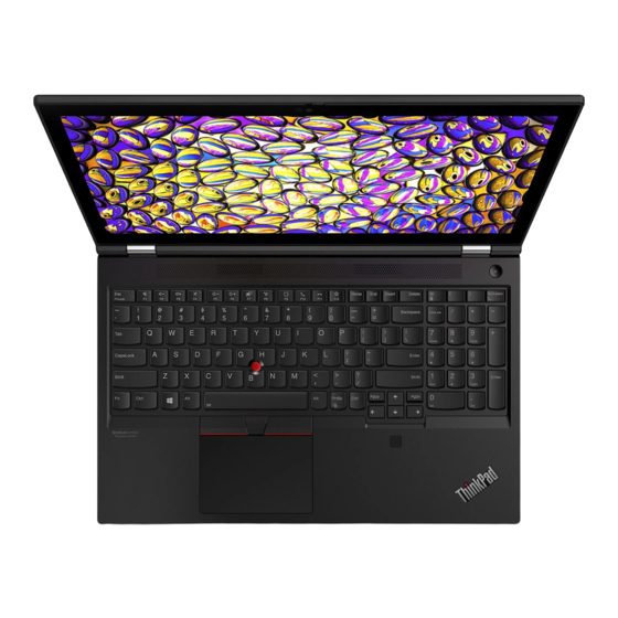 Lenovo ThinkPad P15 Gen 1 Setup Manual