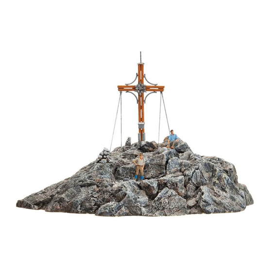 Faller Summit Cross with Mountain Peak 180547 Assembly Instructions