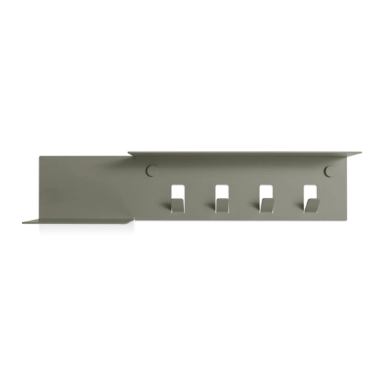 BluDot Hall Pass Wall Shelf With Hooks Assembly Notes