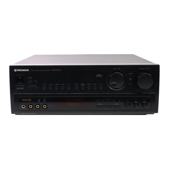 Pioneer VSX-D704S Service Manual