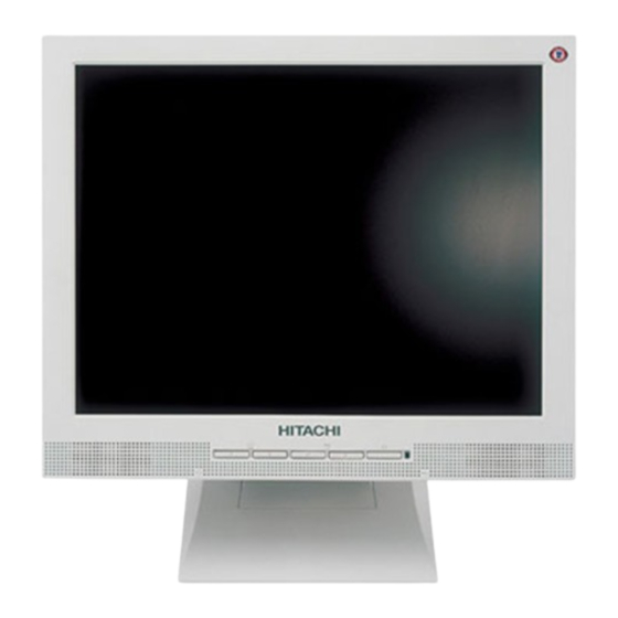 Hitachi CML158XW User Manual