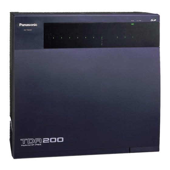 Panasonic KX-TDA200 User Manual