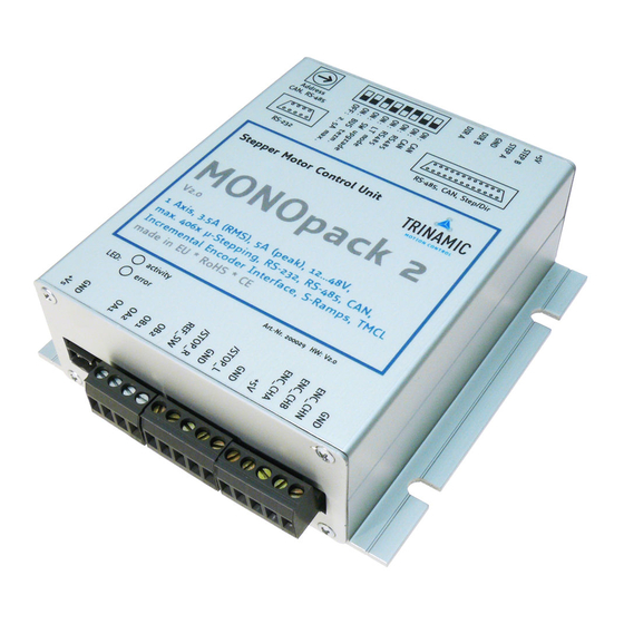 Trinamic MONOPACK 2 Manual