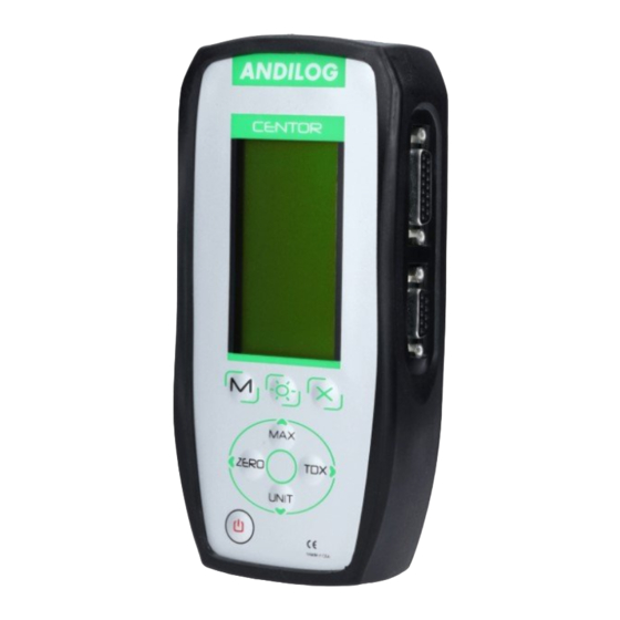 ANDILOG CENTOR EASY Operating Manual