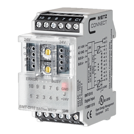 Metz Connect C Logline BMT-DI10 Manual