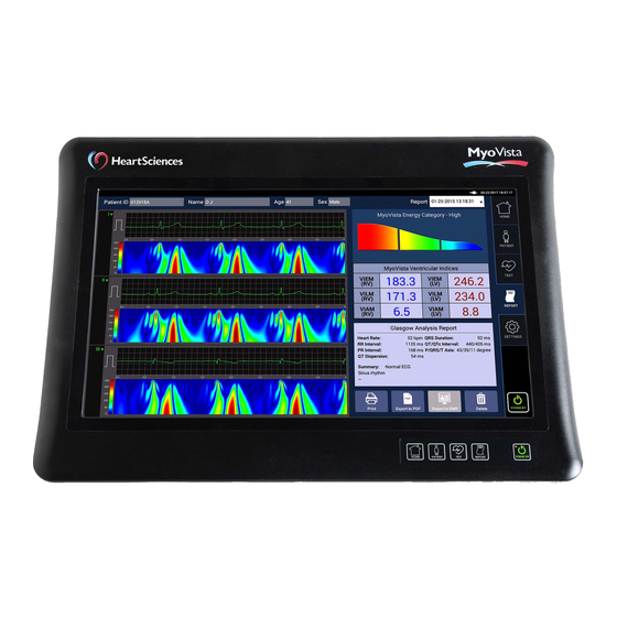 HeartSciences MyoVista Quick Reference User Manual