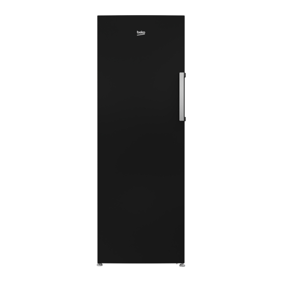 Beko FFP3671 Tall Freezer Black Manuals