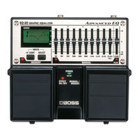 Boss EQ-20 Advanced EQ Owner's Manual
