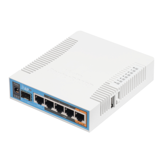 MikroTik hAP ac Quick Manual