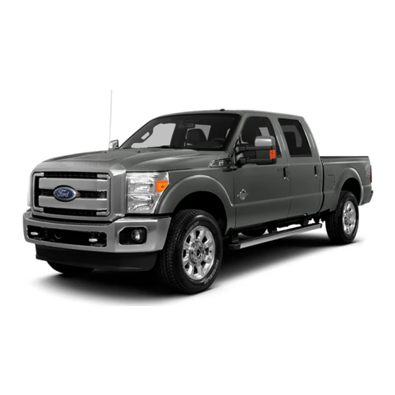 Ford 2014 Super Duty Owner's Manual
