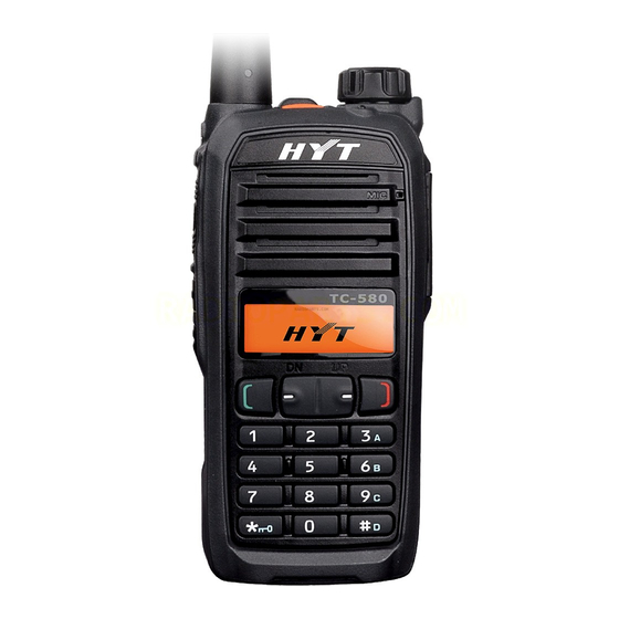 HYT TC-580 Service Manual