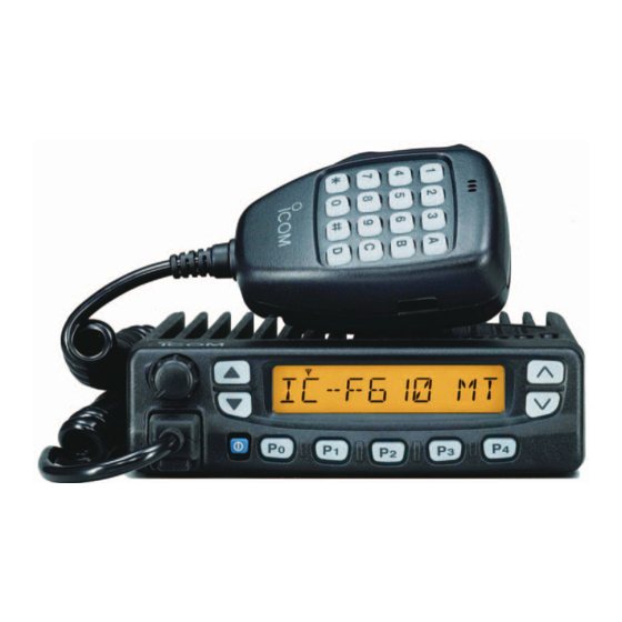 Icom IC-F610 Service Manual