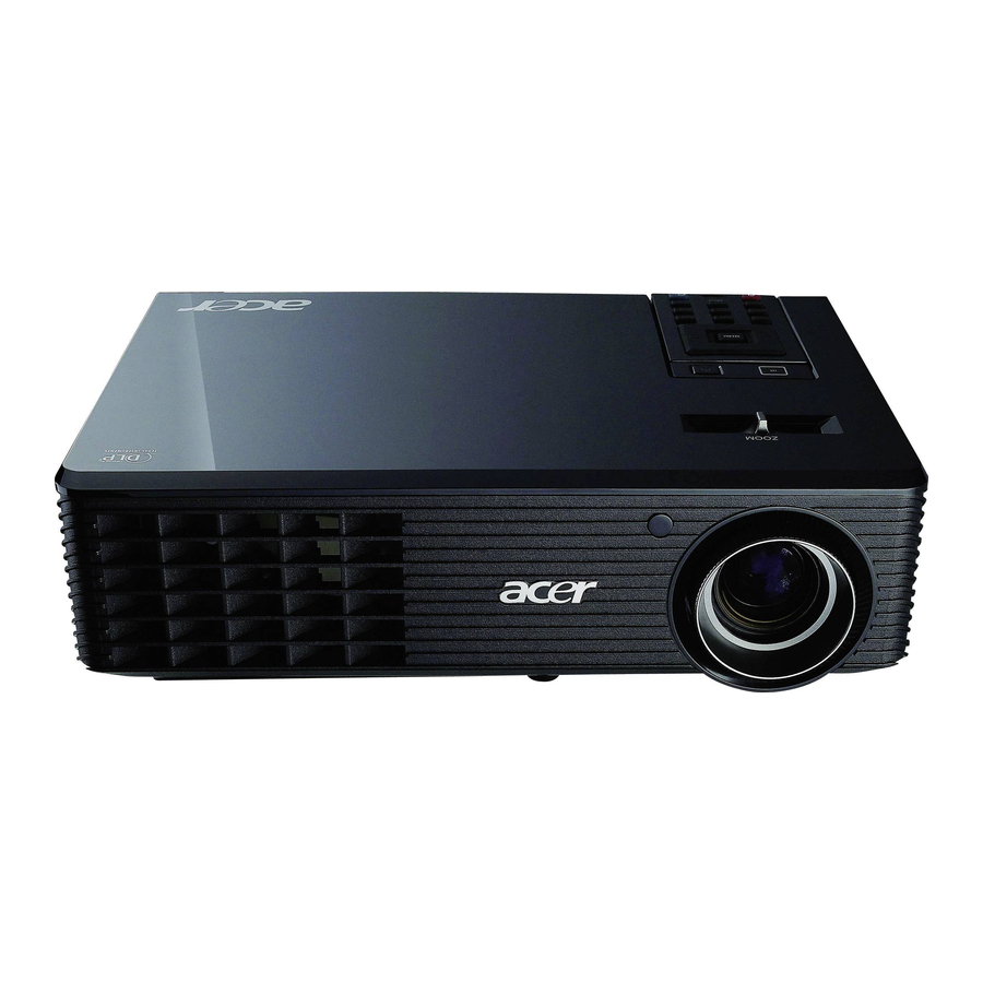 Acer X110P Manual