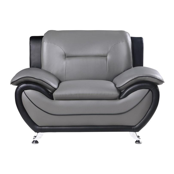 Homelegance Matteo 9419/BU/BLK-1 Assembly Instruction