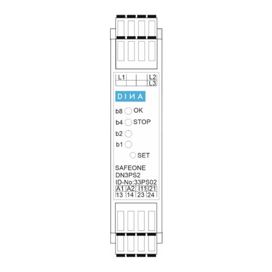 DINA SAFEONE DN3PS2 Manual