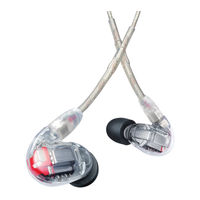 Shure Sound Isolating SE 846CL User Manual