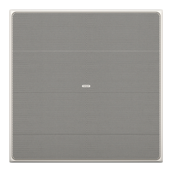Tannoy PCI 7DC RB Quick Start Manual