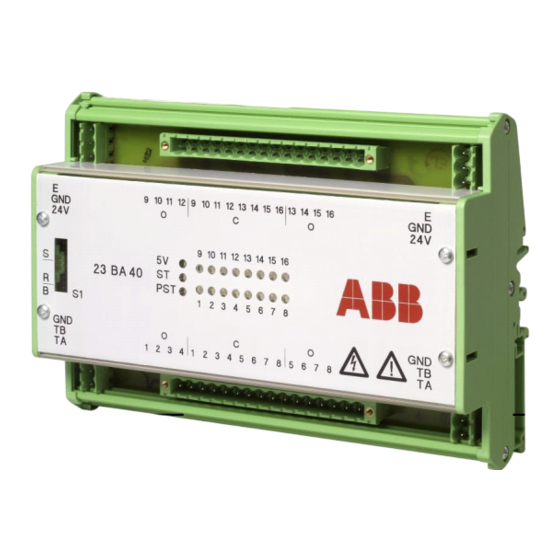 ABB 520ADD02 Connection And Settings Manual