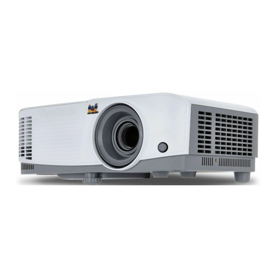 User Manuals: ViewSonic PA504W Series Lamp Projector