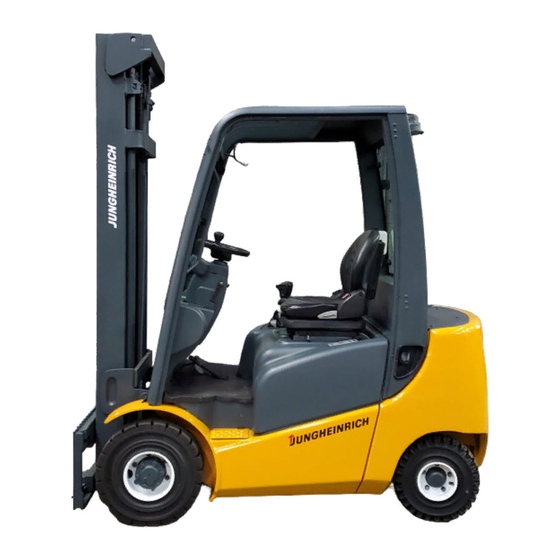 Jungheinrich DFG 316 Operating Instructions Manual