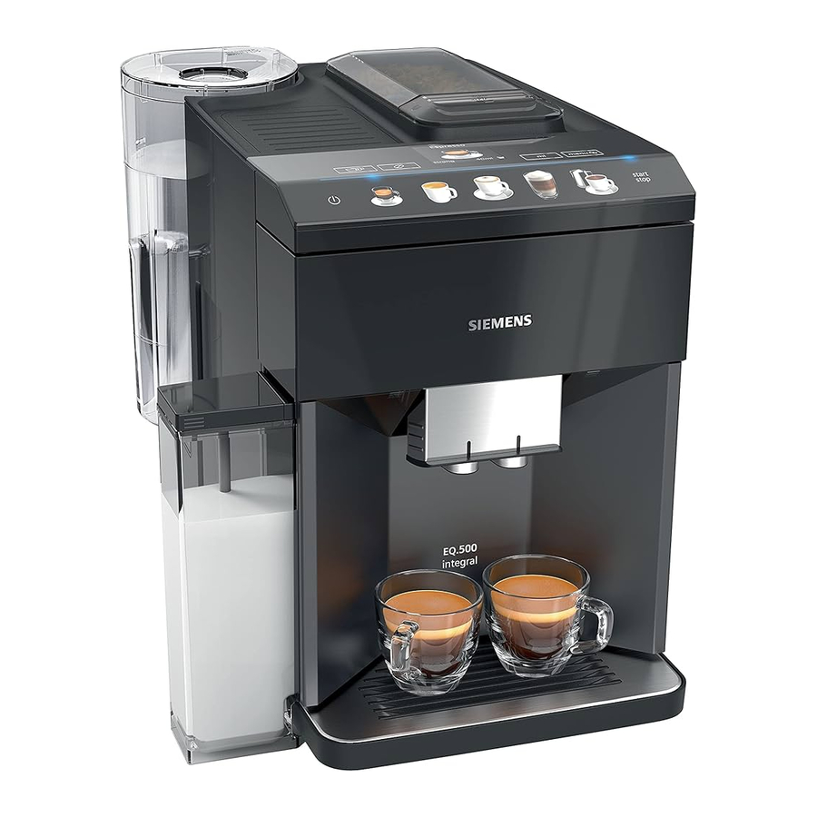 Siemens EQ.500 TQ5 Series, EQ.500 TQ505R09 Manual
