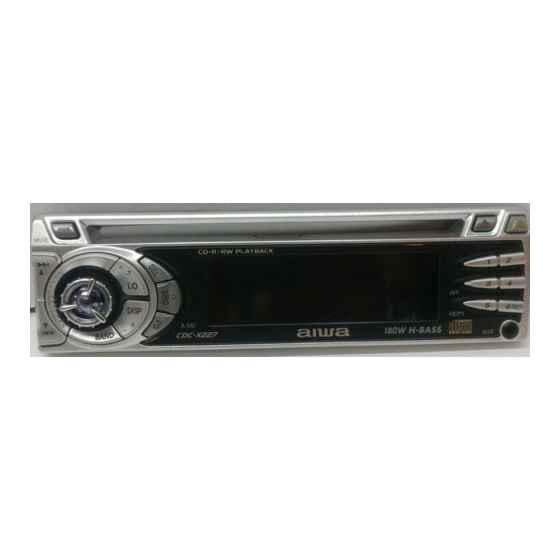 Aiwa CDC-X227 YZ Service Manual