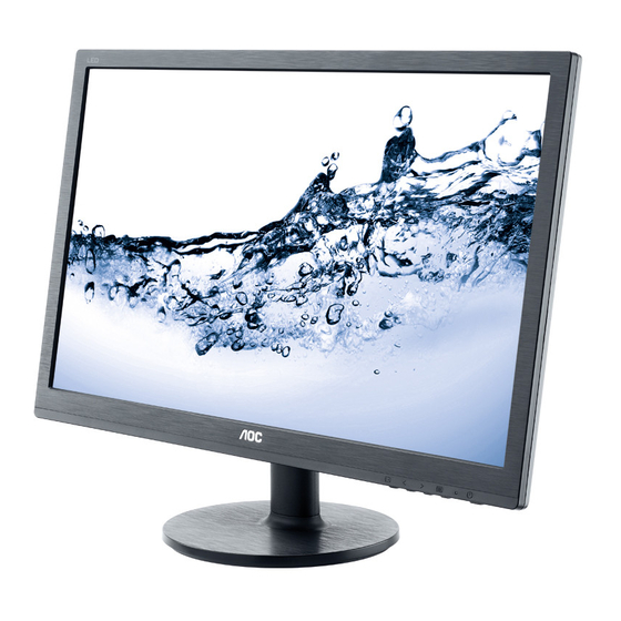 AOC e2460Swhu Manual