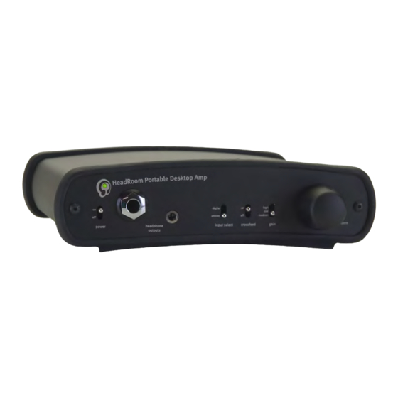 HeadRoom Portable Desktop Amp Owner's Manual