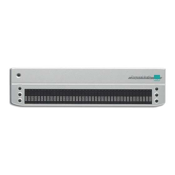 Baum SuperVario2 User Manual
