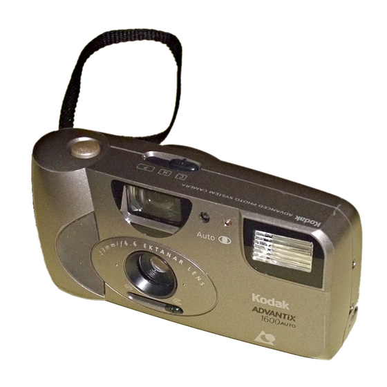 Kodak Advantix 1600 Auto User Manual