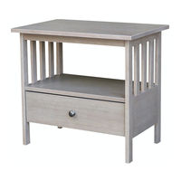 Whitewood Furniture TV-28 Assembly Instructions Manual