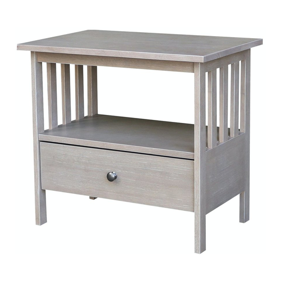 Whitewood Furniture TV-28 Assembly Instructions Manual