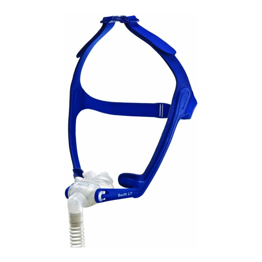 ResMed Swift LT - NASAL PILLOWS SYSTEM Manual