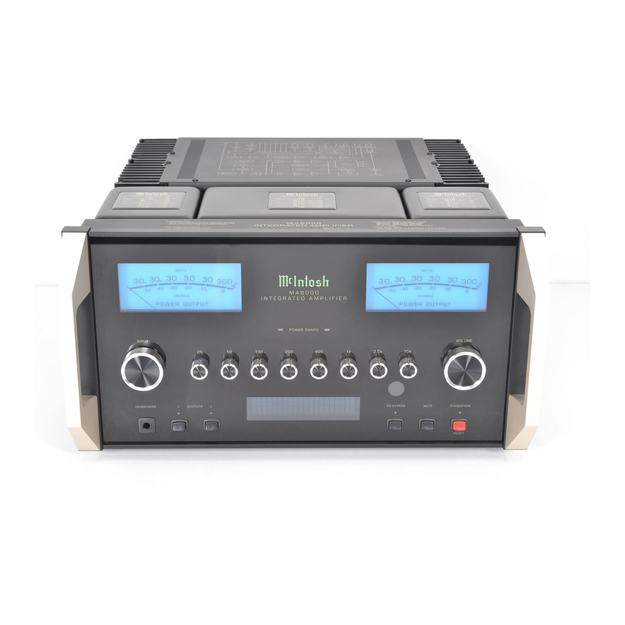 McIntosh MA8000 Owner's Manual
