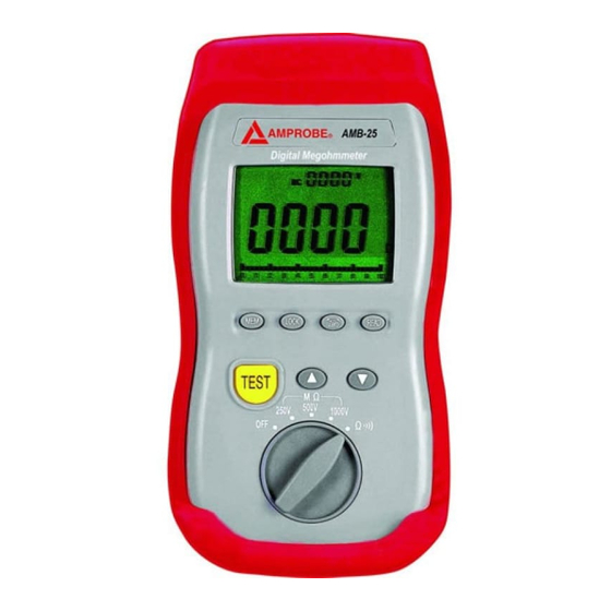 Amprobe AMB-25 Instruction Manual