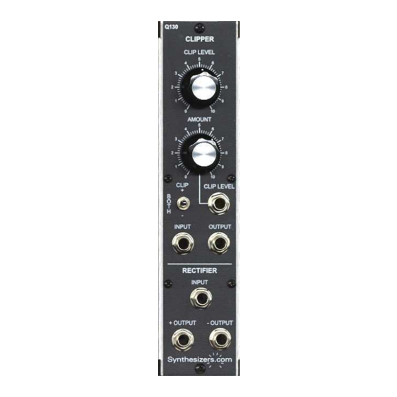 Synthesizers.com Q130 Quick Start Manual
