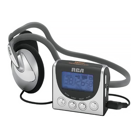 RCA RD1000 - Kazoo 32 MB MP3 Player Manuals