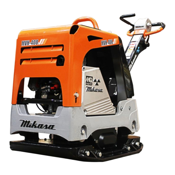 MULTIQUIP Mikasa MVH408GH Operation And Parts Manual