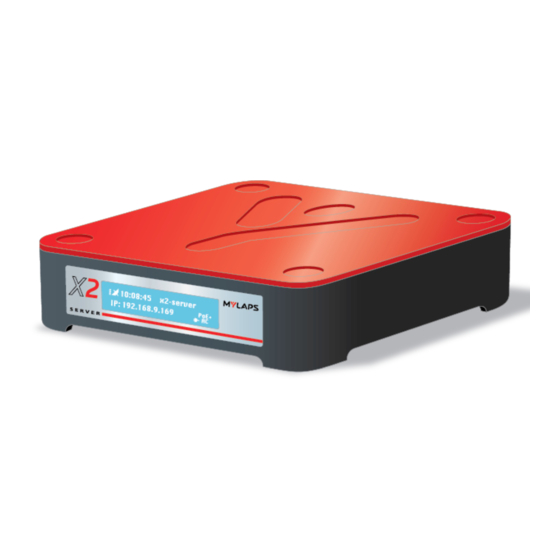 Mylaps X2 Server Quick Start Manual